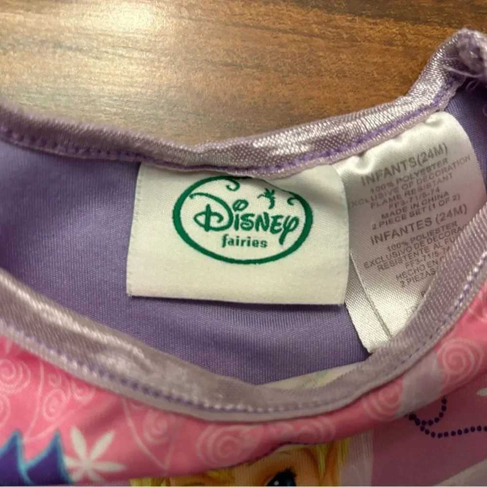 Disney Fairies Tinkerbell 2 piece pajama set